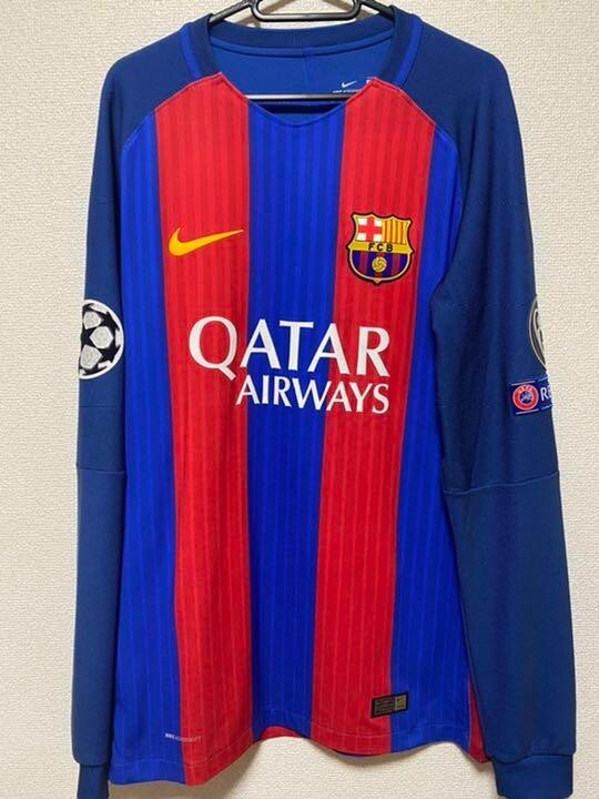 Barcelona Official Home Jersey L/S Player Issue 2016 2017