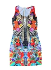 Wow Couture Womens Dress Bodycon Sz S Floral 