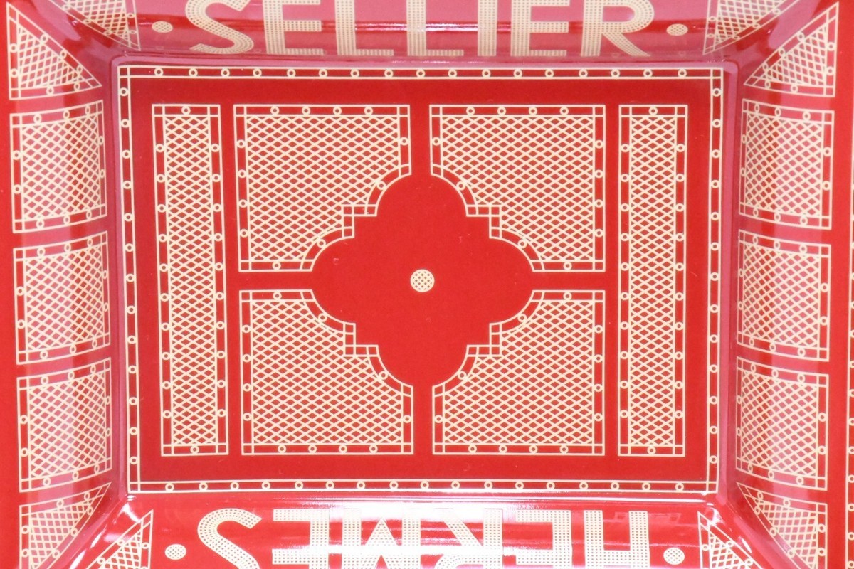 エレガント◆送料込♪【HERMES】Sellier Change Tray Platine Hermes Sellier Change tray by Benoit Pierre Emery porcelain