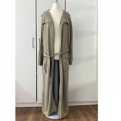 Free People Hazel Pullover Trench Gr. S Longline Strickjacke übertriebener Kragen
