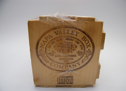 NUEVO SELLADO VINTAGE NAPA VALLEY 20 DISCO COMPACTO CD JUEGO CAJA DE ALMACENAMIENTO - Imagen 2 de 4