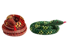 Giant Snake Stuffed Animal, 110 inch Large Snake Lifelike Plush- 2 Pack