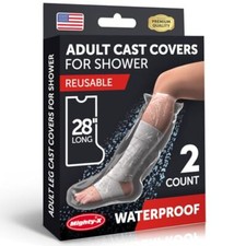 100 Waterproof Cast Covers for Shower Leg - Watertight Seal '- Reusable 2...