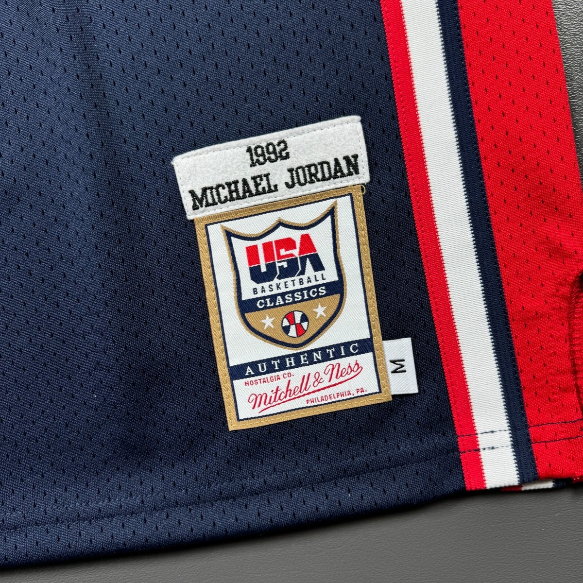 100% Authentic Michael Jordan Mitchell Ness 92 USA Olympic Jersey