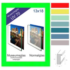 Bilderrahmen Holzrahmen mit Museumsglas UV70 modern spezielle Farben 