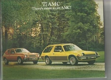1977 AMC American Motors Brochure w/ Matador, Hornet (with AMX), Pacer, Gremlin