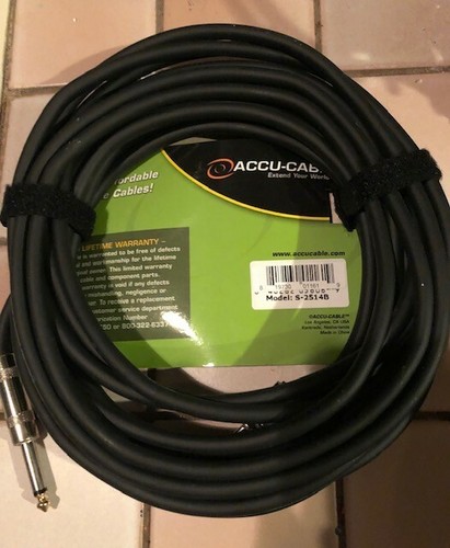 Accu-cable S-2514B 25' 1/4" to MDP cable NEW - Picture 2 of 2