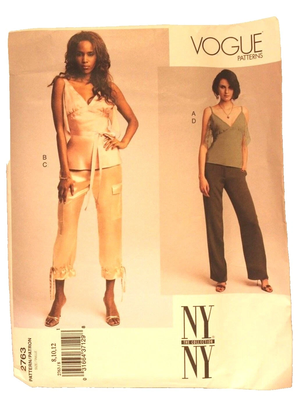 时尚图案女裤缝纫样板