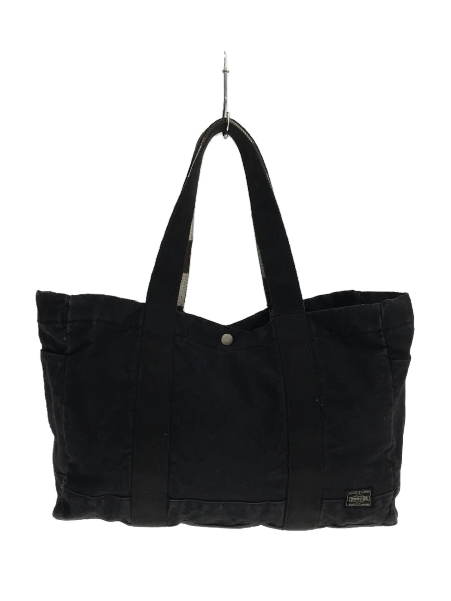 PORTER PAINT TOTE BAG Tote Bag Canvas BLK USED