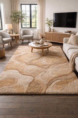 Handmade Rug | Irregular Rug | Wool Rugs | Living Room Rug | Tufted A435