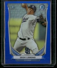 2014 Bowman Draft #CDP64 Zech Lemond Chrome Blue Refractors #/399