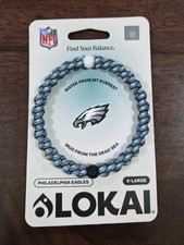 Pulsera Lokai Unisex NFL Philadelphia Eagles Talla X-grande Nueva