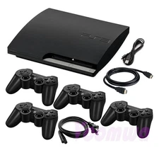 Sony PlayStation 3 PS3 Console Slim, Pick 320GB 500GB, 1-4 Controllers