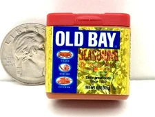 Zuru Food Mini Brands Can of RARE METALLIC Old Bay Seasoning.