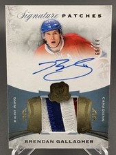 2015-16 Upper Deck The Cup Signature Patches Brendan Gallagher 87/99 #SP-BG 3CLR