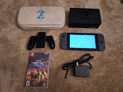 Nintendo Switch Console w/ Dock, Joy-Cons Grip 64gb Micro SD + More Tested