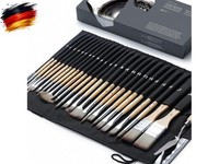 Artify 25-Teiliges Premium Pinselset Acrylfarben, Flache Filbert Rund FäCher