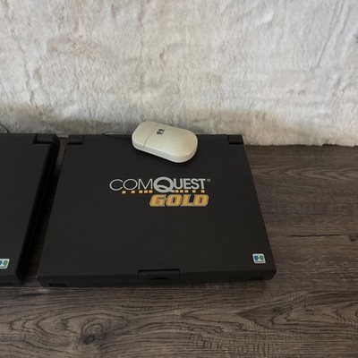 ComQuest Gold Vintage Kids Computer Laptop EXCELLENT Condition by Team Concepts