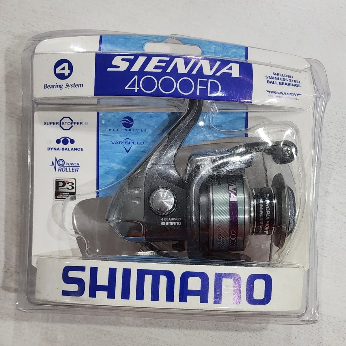 reel shimano sienna 4000 fd Shimano Sienna 4000FD Front Drag Spinning Clam Reel SN4000FD Fishing Reel  NEW