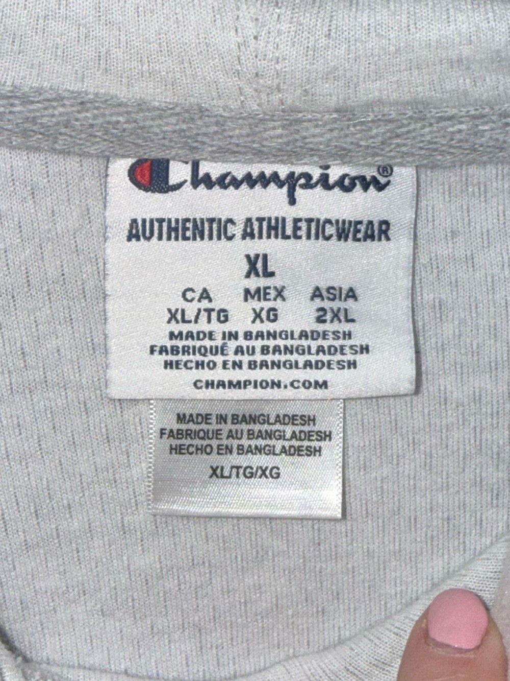 Champion UCLA Bruins Gray Oversized Hoodie Sweatshirt Graphic XL image 4