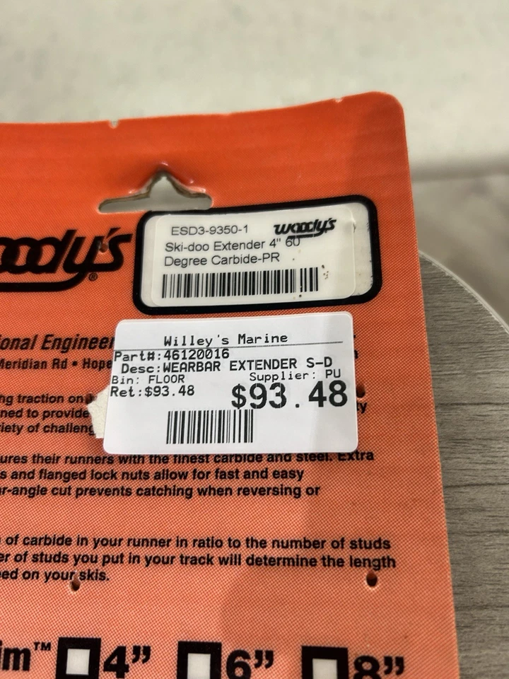 Woodys - ESD3-9350 - Extender Trail III Flat-Top Carbide Runners - Image 4 of 4