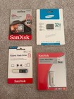Clé flash SanDisk iExpand 64 Go, carte SDHC Cruzer 8 Go Samsung 32 Go neuve