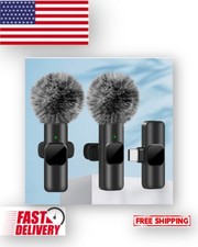 K60 Wireless Lavalier Microphone Mini Mic For iPhone Android Laptop Gaming