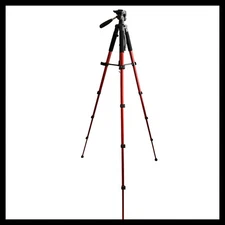 VICTIV NT70 Red Aluminum Tripod with Pan Head