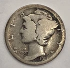 1917S  Mercury Dime - 109 Years Old!!  ☆ BELOW SILVER VALUE ☆