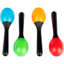 Nino 4Piece Maraca Set MultiColored Lightweight