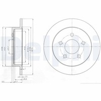 2X Delphi Bremsscheibe BG3143 FüR Sintra Alero Pontiac Impala Opel Chevrolet APV