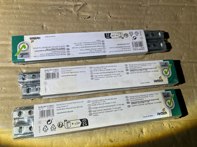 3 Packungen Hettich Kugelteilauszug 195-305mm / 10kg / 17mm Nut / Aktion H2A4KK7