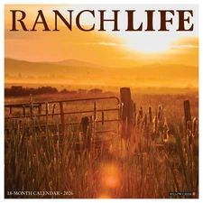 Willow Creek Press,  Ranch Life 2026 Wall Calendar, 12'' X 12'', 18-Month Calend