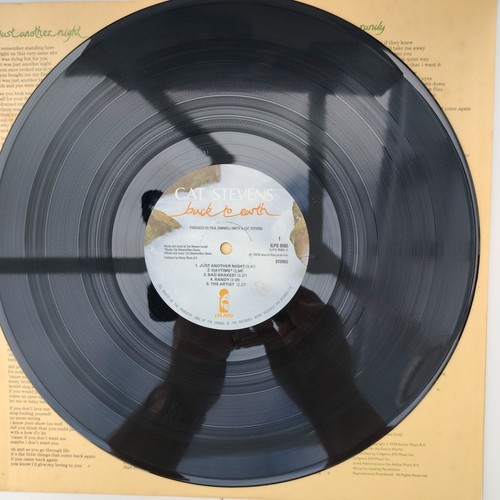 Cat Stevens Back to Earth ILPS9565 1978 A3/B3 Textured Inner/Outer Cover EX EX - Picture 2 of 11