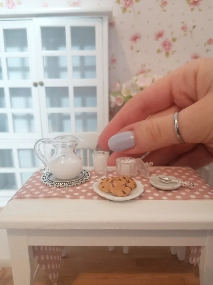 Miniatura dollhouse COOKIES 4 pz in scala 1:12  fatto a mano in fimo - Immagine 3 di 4