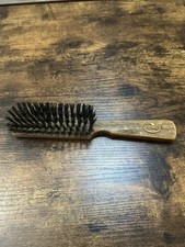 Vintage Goody 8 inch Faux Wood Handle Grain Hair Brush Nylon Bristles USA Made