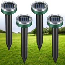 1/2/4/8PCS Garden Snake Repeller Ultrasonic Solar Powered Snake Pest Repellents