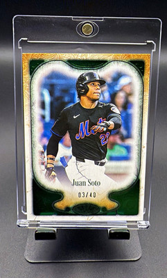 Topps 2026 Tier One Tier 2 Juan Soto #58 New York Mets Green 03/40