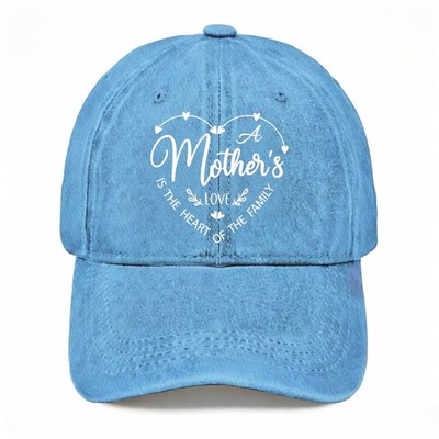 Mother's Day Hat A Mother's Love Baseball Cap Warm Family Adjustable Hat