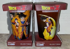 (2) ABYstyle DRAGON BALL Z KAKAROT MIB Glasses 14 oz. NOS 2013