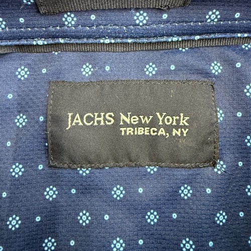 JACHS Camicia Uomo con Bottoni Casual Abbigliamento Quotidiano, Relaxed, Motivo Blu, L NUOVA - Foto 4 di 11