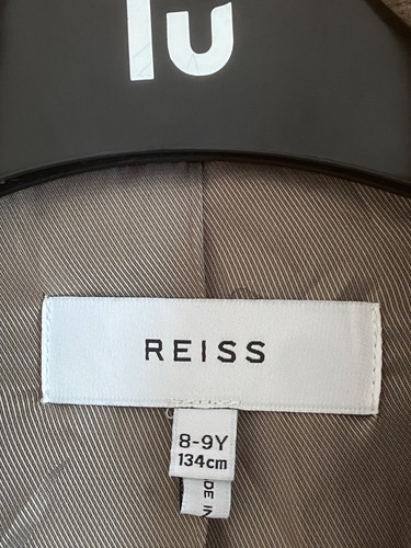 Reiss Gable Junior Boy's Oat Single Breasted Overcoat Size 8-9 YRS/ 134 cm - Picture 3 of 10