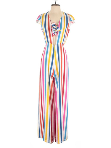 Color Me Courtney Women White Jumpsuit 4