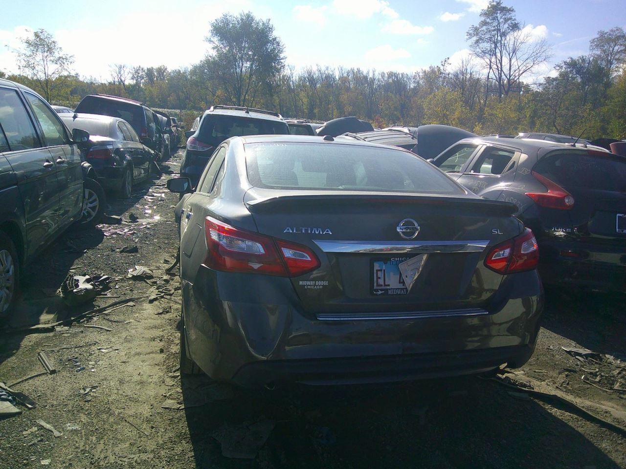 Driver Tail Light Quarter Panel Mounted Fits 16-17 ALTIMA 1695613