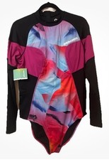 Sea-Doo Women's LARGE Violet One Piece Rash Guard Swimsuit UV Protected