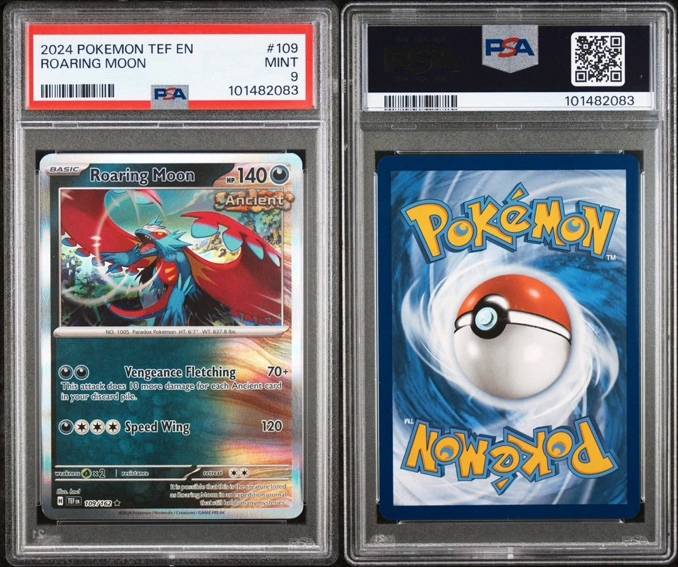 2024 Pokémon Roaring Moon 109/162 Sv05: Temporal Forces Holo PSA 9 Mint - Image 3 of 3