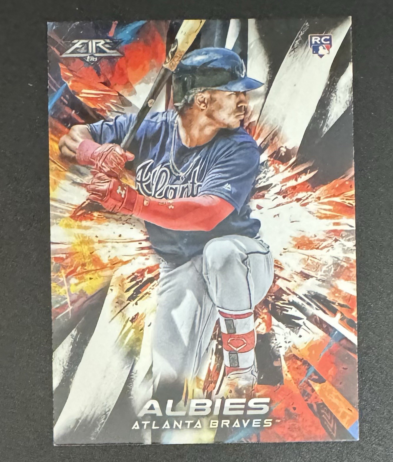 Ozzie Albies 2018 Topps Fire ROOKIE #29 - Atlanta Braves