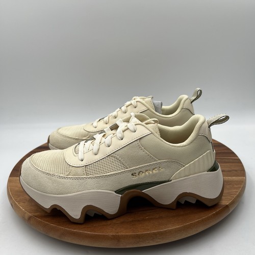 Size 8 Sorel Womens Kinetic Impact II Wonder Lace Honey White/green Sneaker $135 - Picture 3 of 12