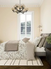 Image of Bedeck of Belfast Rana Double Duvet Cover Set Warm Grey RRP£85