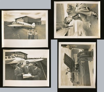 TWIN BEECH BEECHCRAFT MODEL 18 Georgia Pacific Corp Pilot Crew PHOTOs 1960s